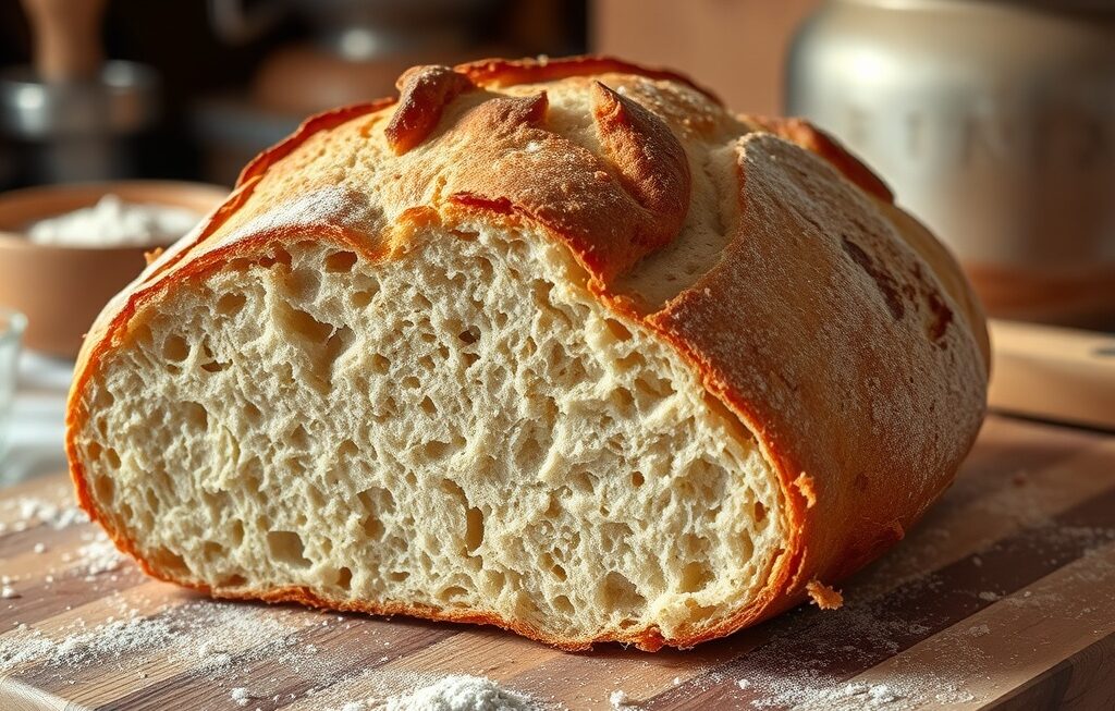 pão de fermentação natural