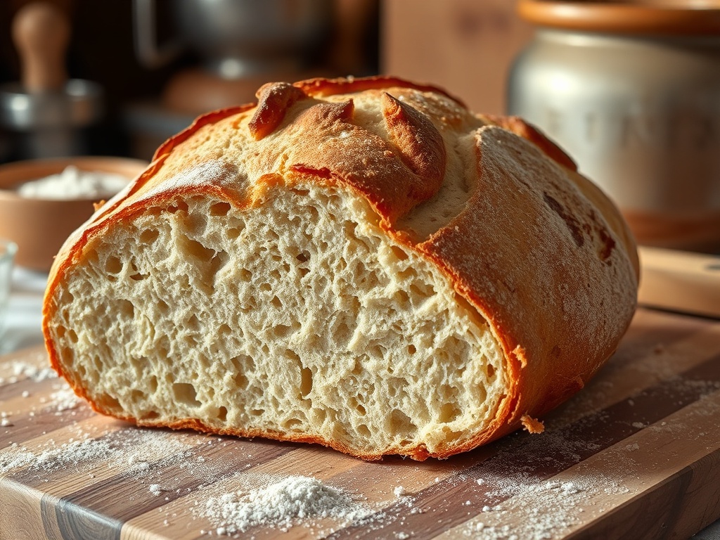 pão de fermentação natural