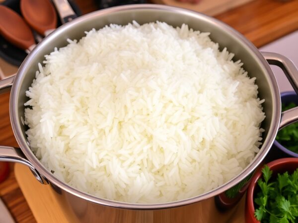 Arroz temperado simples e saboroso: