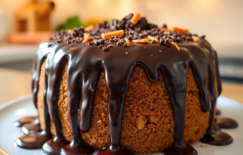 bolo de cenoura com chocolate