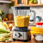 preparo do bolo de milho cremoso no liquidificador