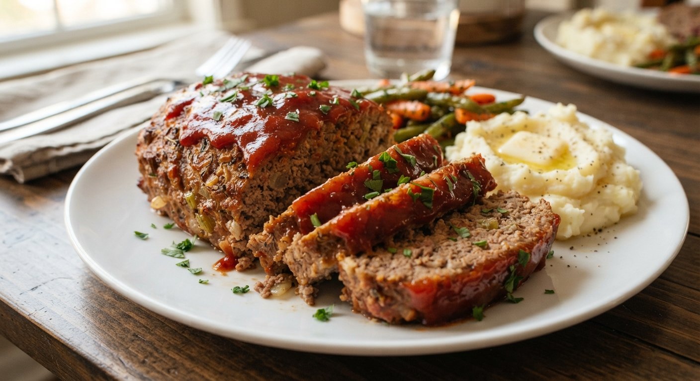 Classic Meatloaf with Tomato Sauce