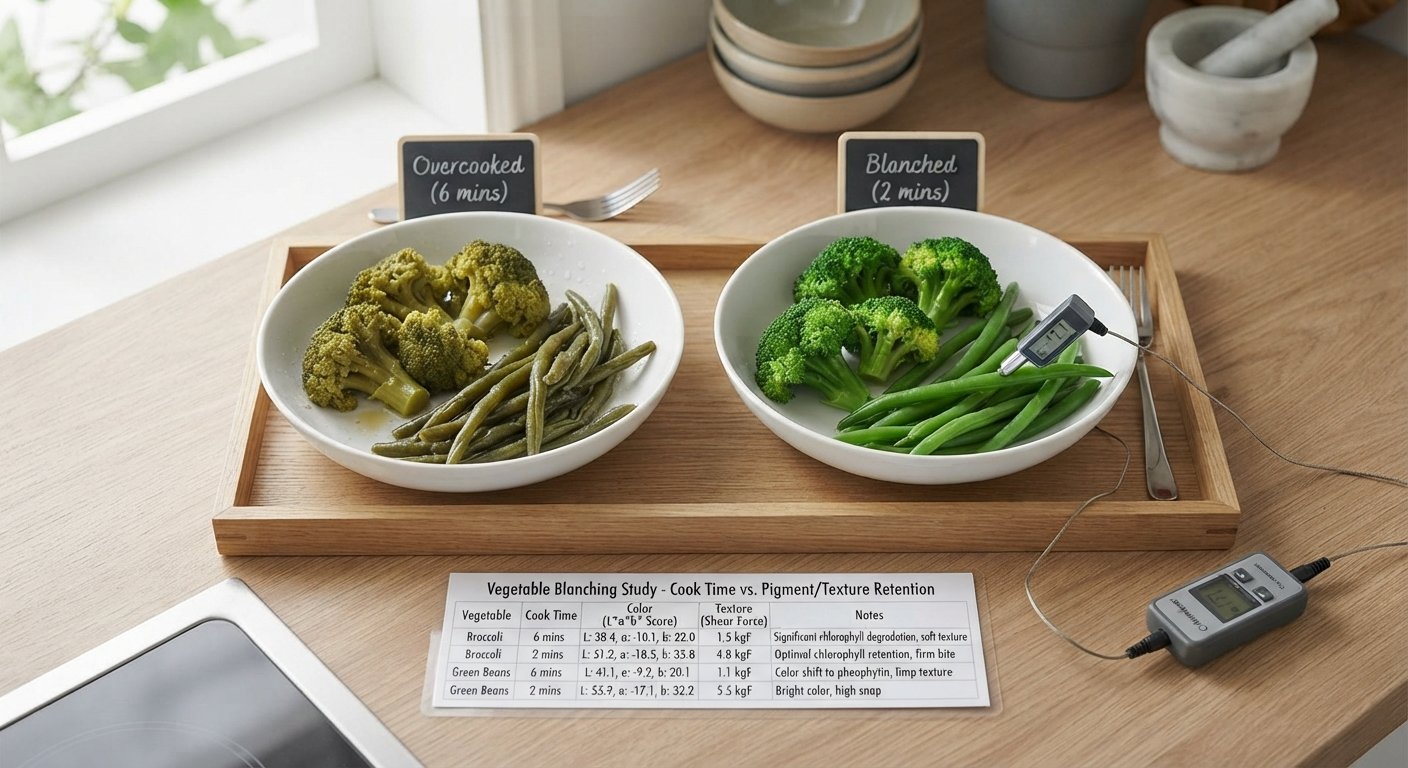 Does Covering Vegetables While Cooking Keep Them More Colorful?