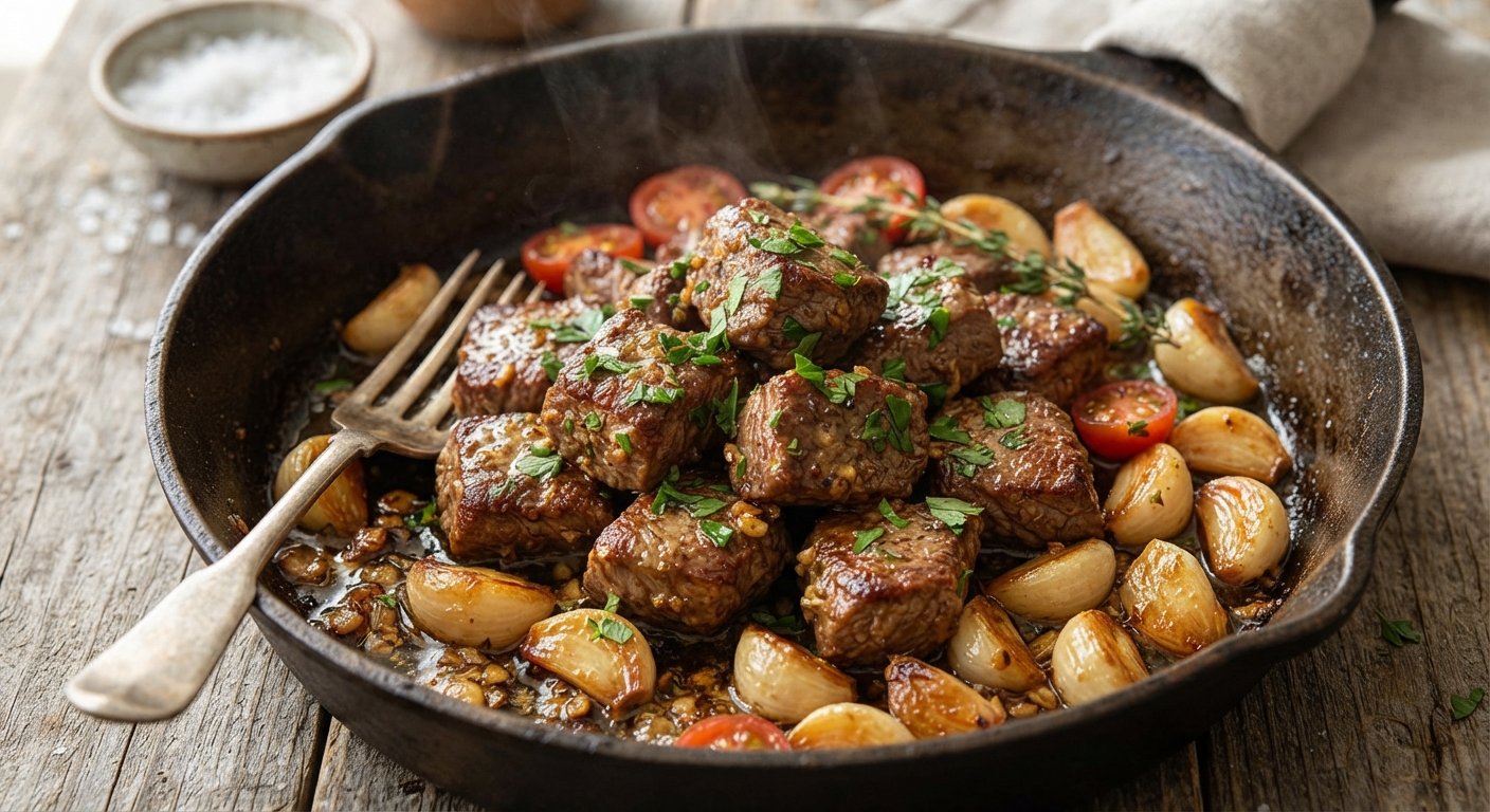 Garlic Butter Steak Bites