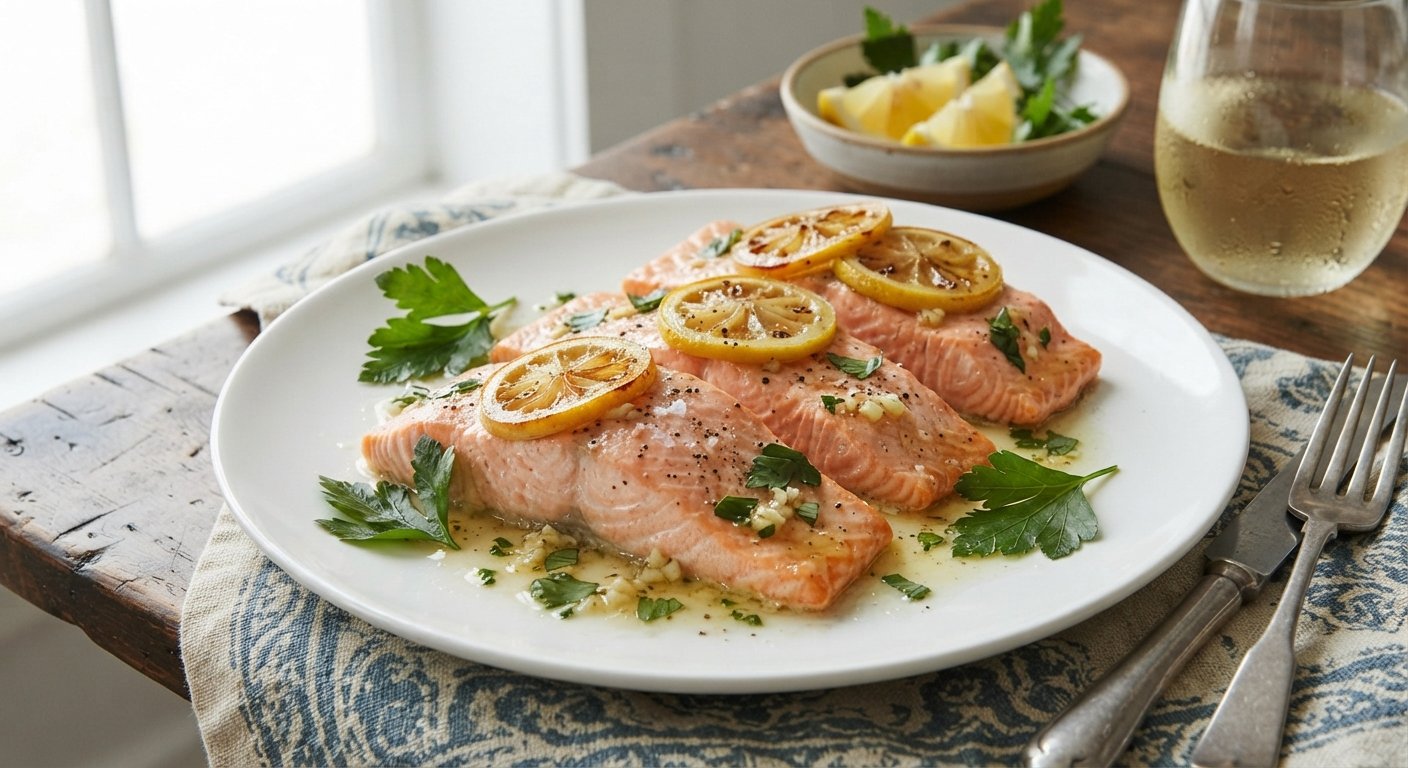 Easy Lemon Garlic Salmon