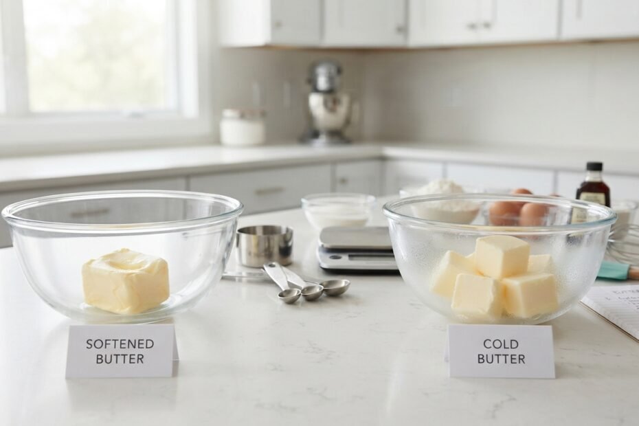 Side-by-side baking experiment