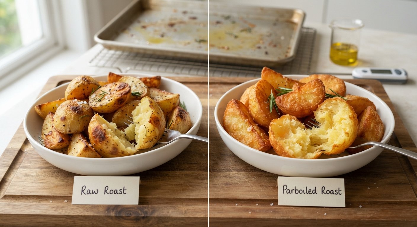 Does Boiling Potatoes Before Roasting Make Them Crispier?
