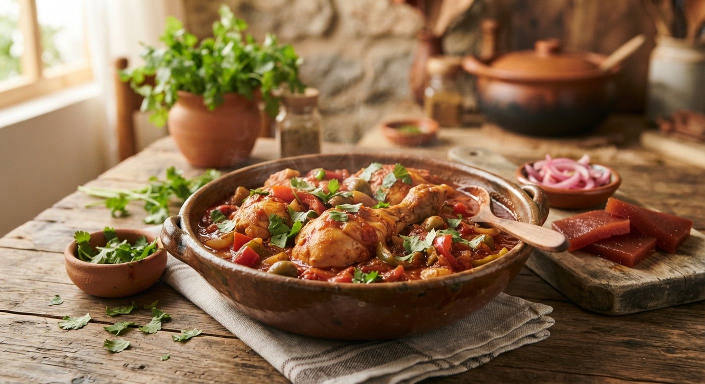 Pollo Guisado Dominicano: