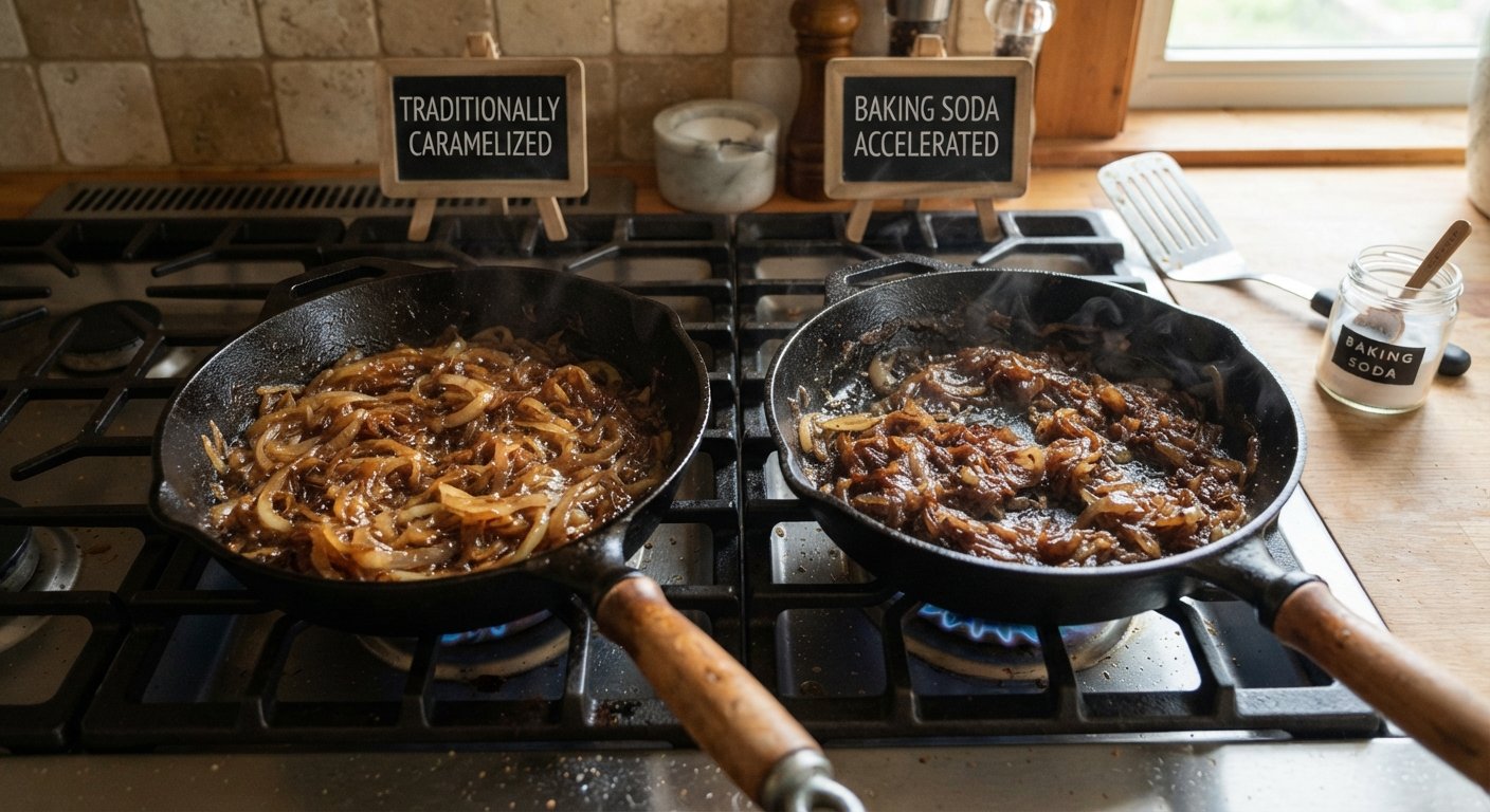 Does Adding Baking Soda Make Onions Caramelize Faster?